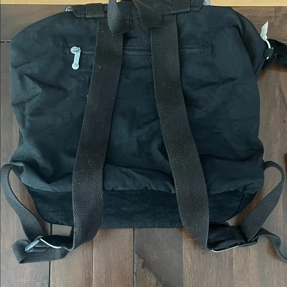 Kipling Black Backpack with Monkey Keychain - Picture 3 of 3